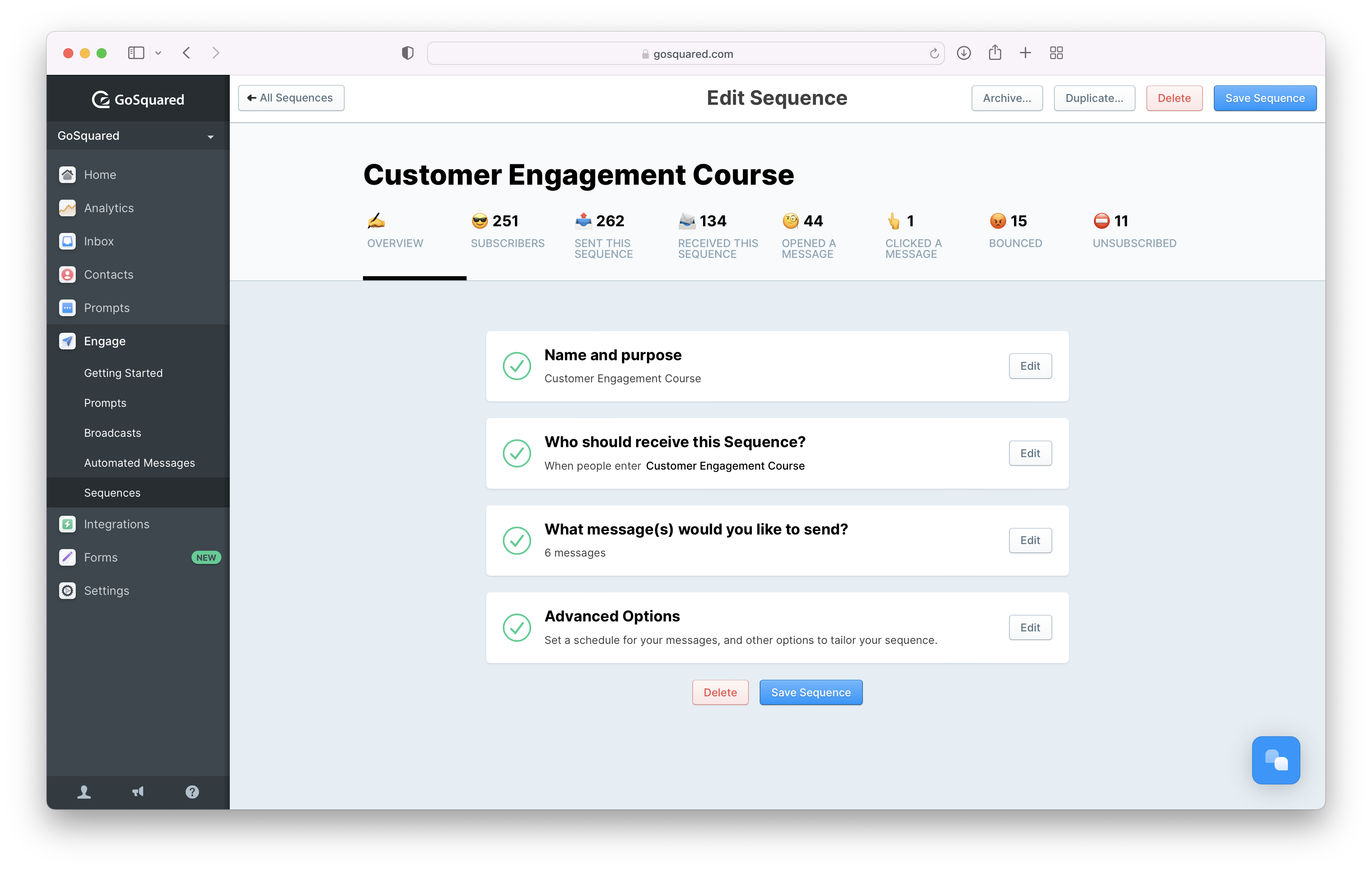 GoSquared customer engagement course