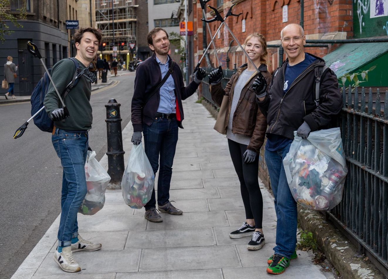 GoSquared team litter pick London
