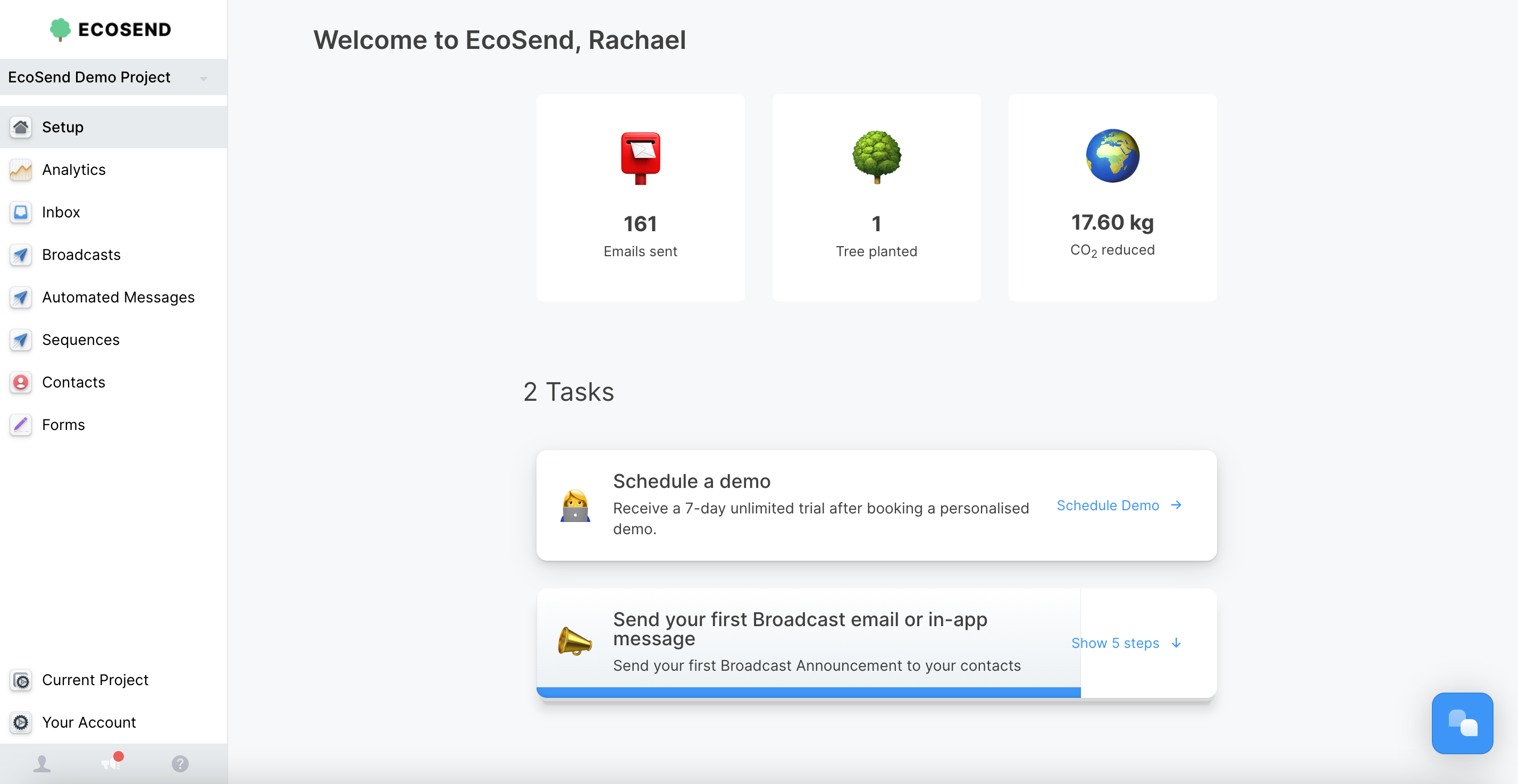 EcoSend by GoSquared sustainable email marketing platform