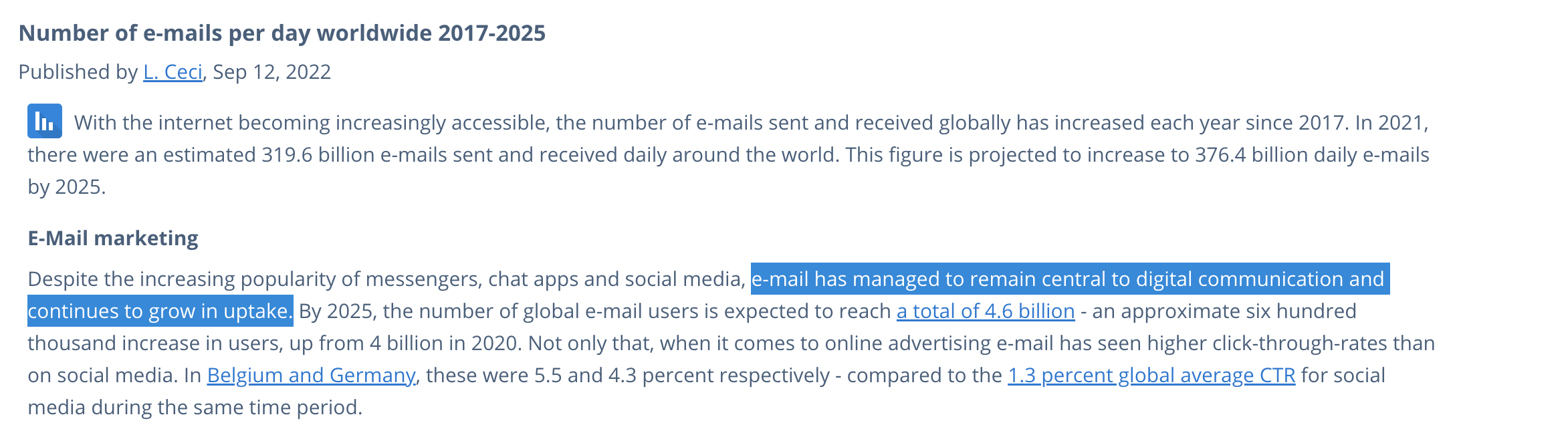 email roi $8bn