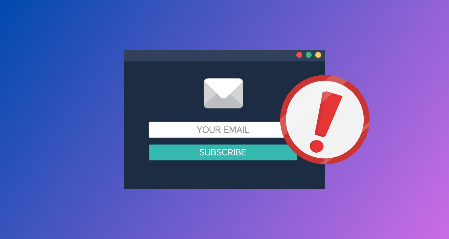 Stop Making This Major Mistake With Your Email Signup Form 